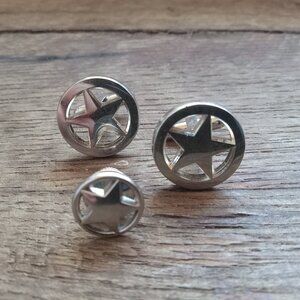 "Star" Cuff links and Tie pin